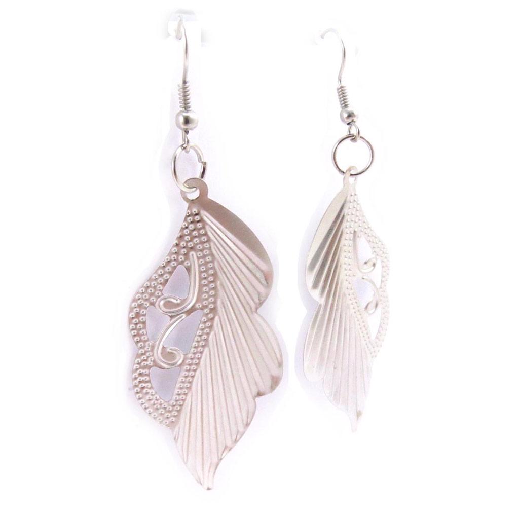 Les Trésors De Lily [J6802] - Silver 'Choreography' Earrings