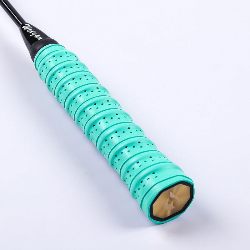 Бадминтонная ракетка Киль Ручка Клей Ламинированный Перфорированный Нескользящий Износостойкий Дышащий Клей тиффани синий