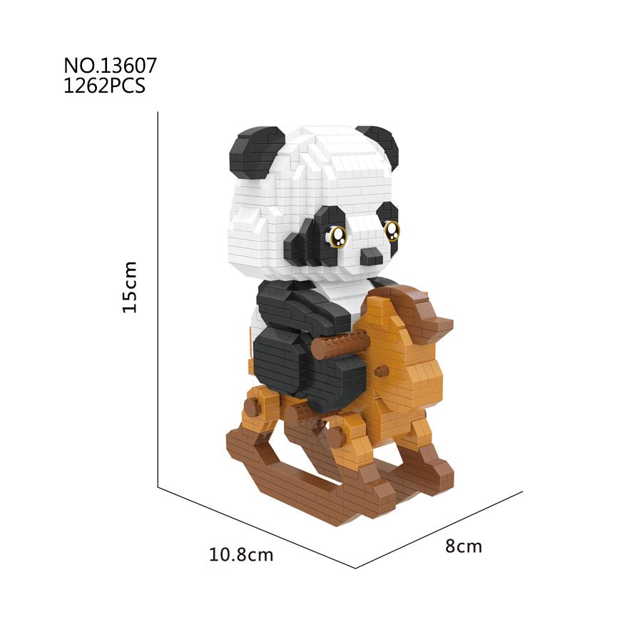 

Naughty Panda Construction Bricks Cartoon Animals Models Playthings Micro Blocks Learning Playthings Ideal For Children Gifts Sets No box
