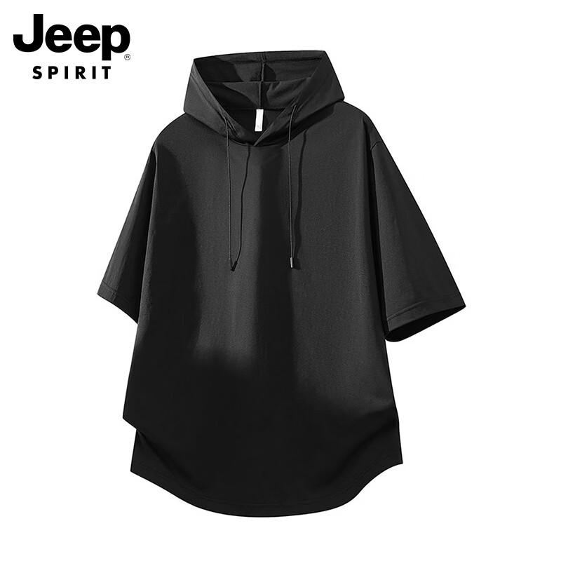 JEEP SPIRIT Men s Short Sleeve Hooded T-Shirt XL