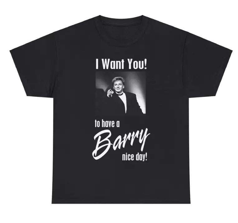 New Rare Barry Manilow Gift Family Unisex S-235XL Shirt Unisex T-Shirt S