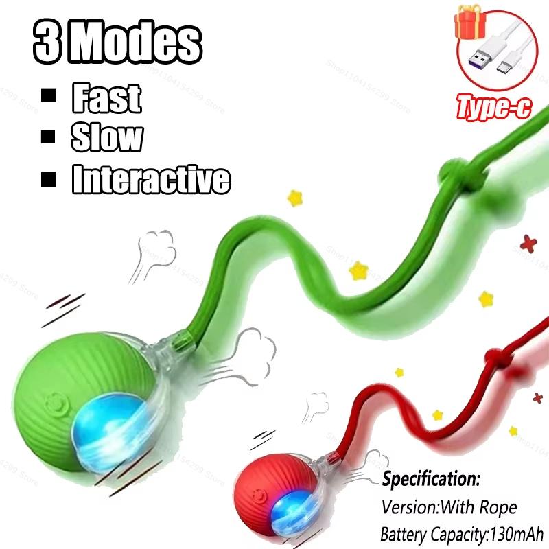 Interactive Toys for Cats Rechargeable Cat Exercise Wheel Interactive Cat Motion Toy Cat Pet Interaction Automatic Rolling Ball