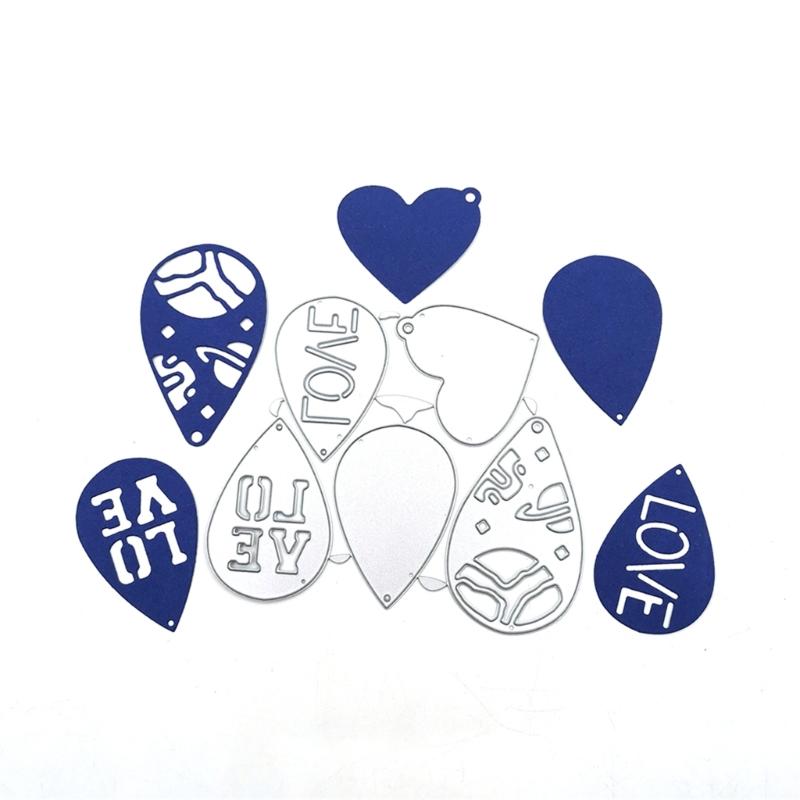 Wedding Cutting Dies Embossing Stencils Heart Metal Die Cuts for DIY Scrapbooking Valentines Day Album Card Decorations