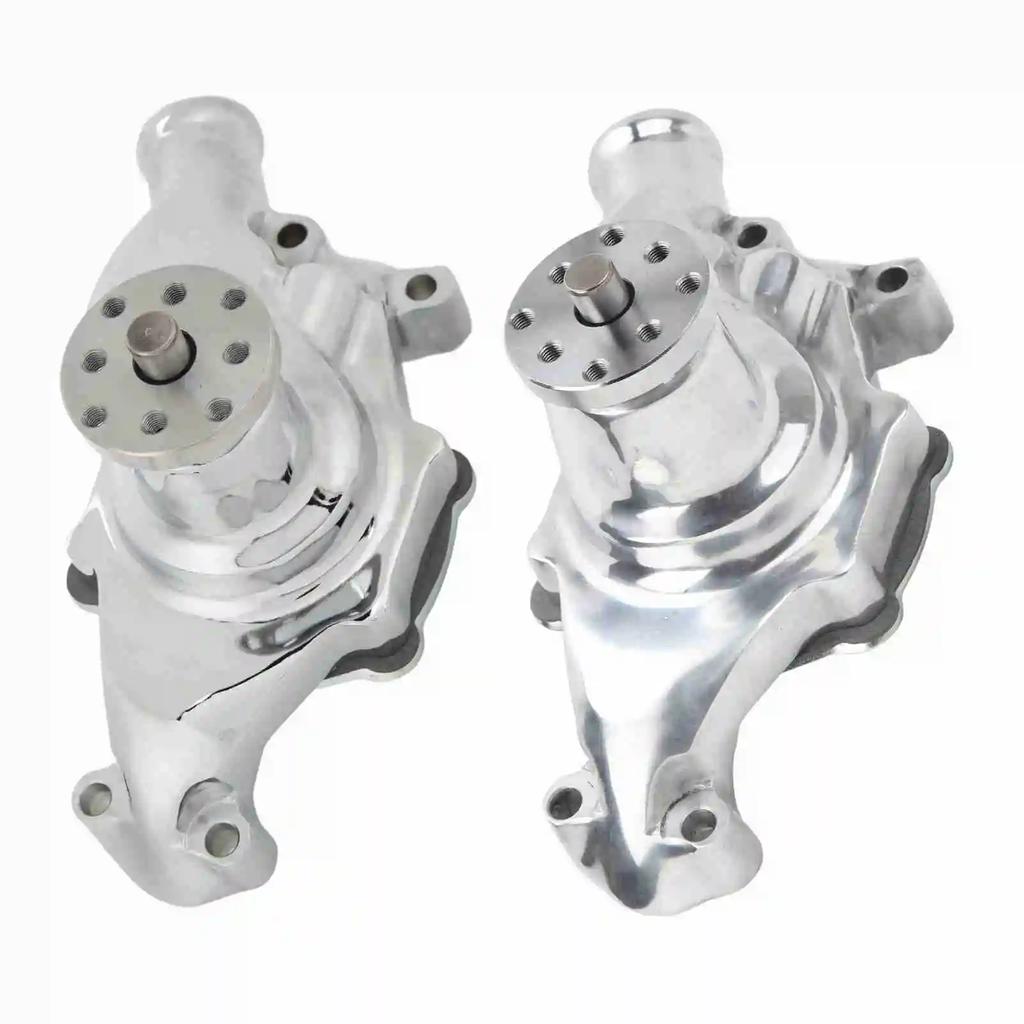 High Volume Short Water Pump Aluminum Large Water Flow for SBC V8 283 327 350 1955 to 1985 High Volume SWP V8 Engine Water Pump