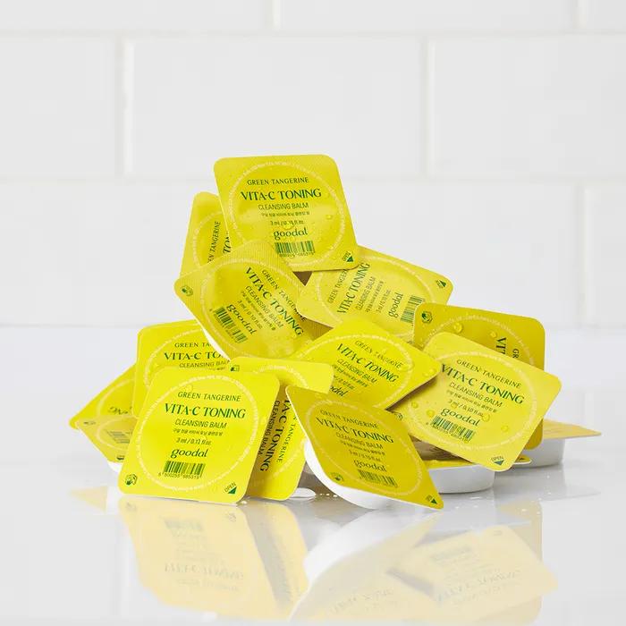 Goodal Green Tangerine Vita C Toning Cleansing Balm Travel Kit [14 Pieces]