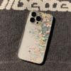 Transparent Mobile Phone Case 15 for IPhone16 Full Screen Floral Protective Cover 13 for Apple 11 Space Soft Shell 12 Anti-fall