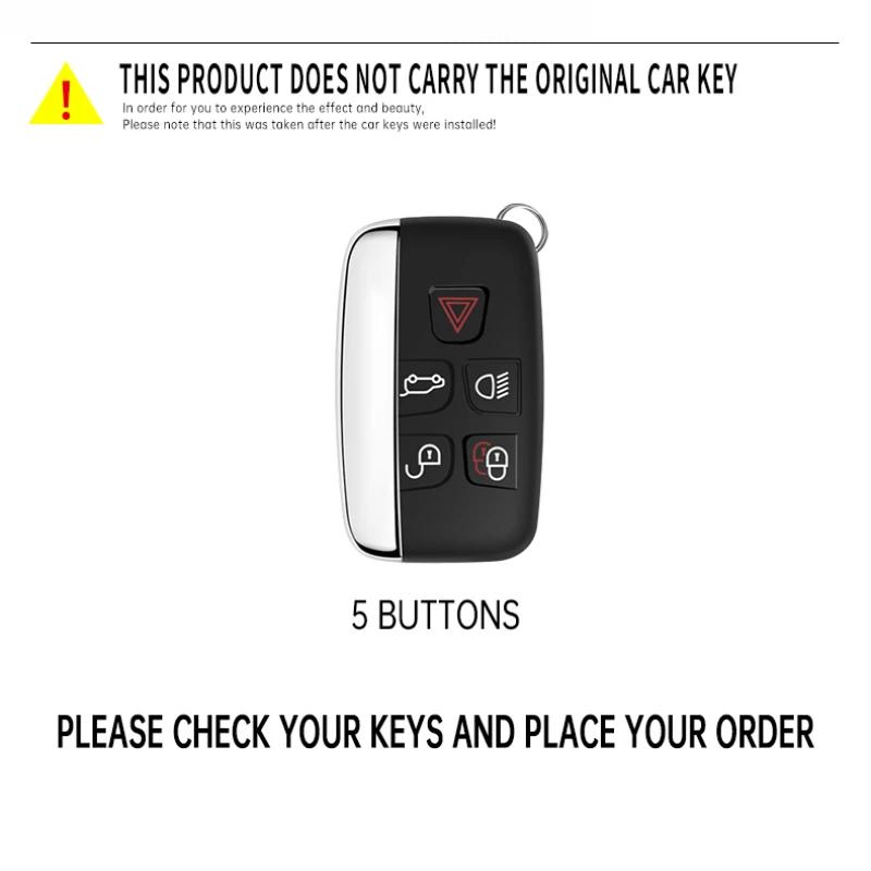 Racing Style Metal Car Key Case Fob Cover for Land Rover Evoque Discovery 4 Evoque for Jaguar F-Pace F-Type XE XF XJ Freelander