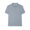 White Casual Business Daily Commuting Versatile Short Sleeve Polo Shirt Men Polo Shirts Dark-Stone-Blue F11M523108F-BU