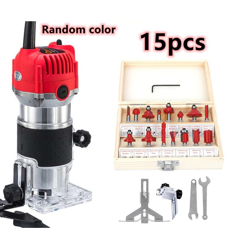 33000RPM Handheld Woodworking Engraving Slotting Palm Router Home DIY Tool Set High Quality Electric Wood Trimmer