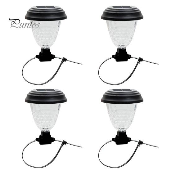 4ks Venkovní dekorativní solární světla Plotové lampy Automatické ZAP/VYP Vodotěsné Energeticky účinné Snadná instalace Terasové solární lampy