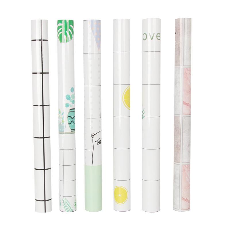 Naklejki Ścienne Kuchenne Odporne na Olej i Wodoodporne PCV Folia Aluminiowa Blat Kuchenki Szafka Samoprzylepna Tapeta do Dekoracji Domu