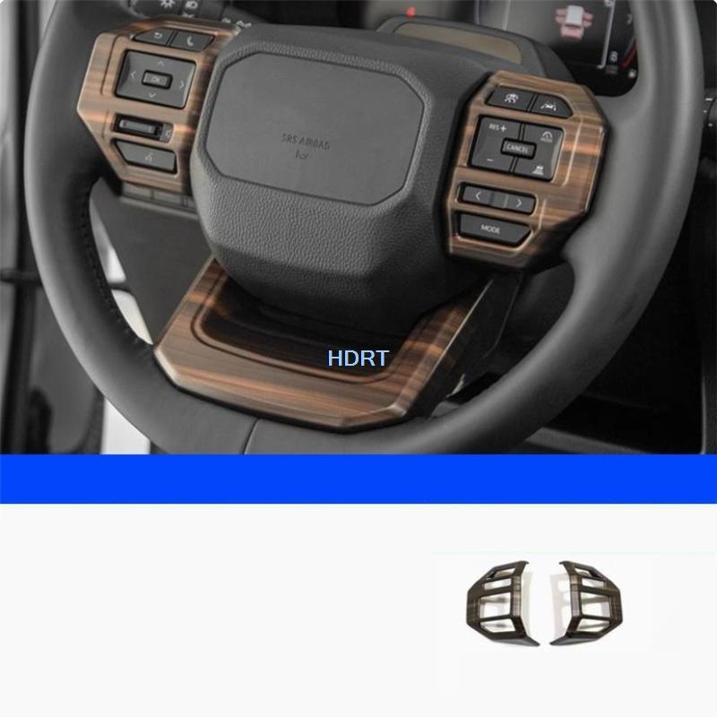 Car Style Gear Shift Lift Switch Panel Air Vent Outlet Cover Peach Wood Interior For Toyota Land Cruiser 250 Prado LC250 2024 +