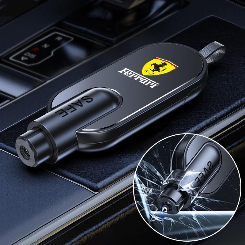Mini Portable Safety Hammer Car Window Breaker Accessories For Ferrari 308 GT4 328 GTB GTS F355 360 Modena F8 F430 458ltalia 488 HS3