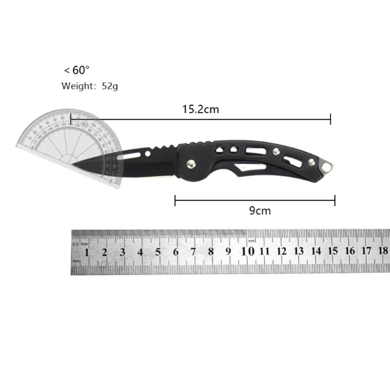 Portable and foldable multifunctional stainless steel with keychain, fruit cutting tools, outdoor mini knives, camping equipment