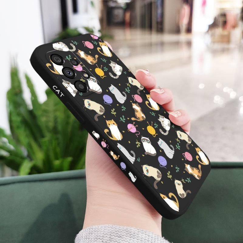 

Simple Cat Pattern Case For Samsung A56 A54 A36 A34 A26 A24 A17 A16 A73 A53 A33 A23 A13 A72 A52 A32 A12 A15 A25 A35 A07 A06 5G Samsung A34 5G чорний