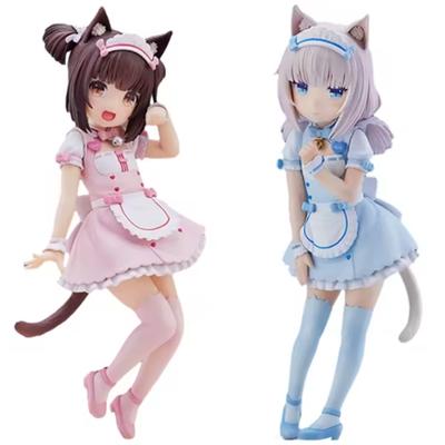 18CM Cat Maid Anime NEKOPARA Figure Chocolates Vanilla Cute Pretty Cat Style Model PVC Static Child Toys Collectible Gift Doll