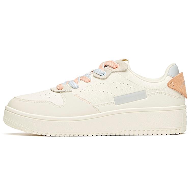New Anta Life Collection Anti Slip Wear Resistant Low Top Skateboard Shoes Women's White Blue Pink 922118018-3