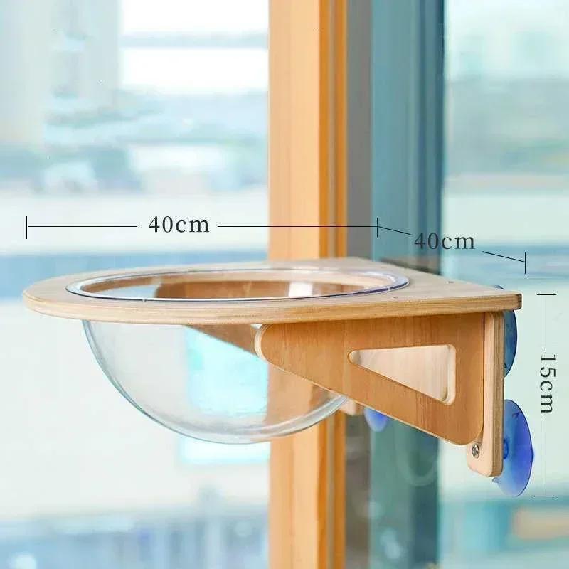

Гамак для кошек без ударов, космические капсульные кровати, солнечный шезлонг у окна, деревянные присоски, гамаки, полка для кошек, удобные принадлежности для кроватей для домашних животных белый
