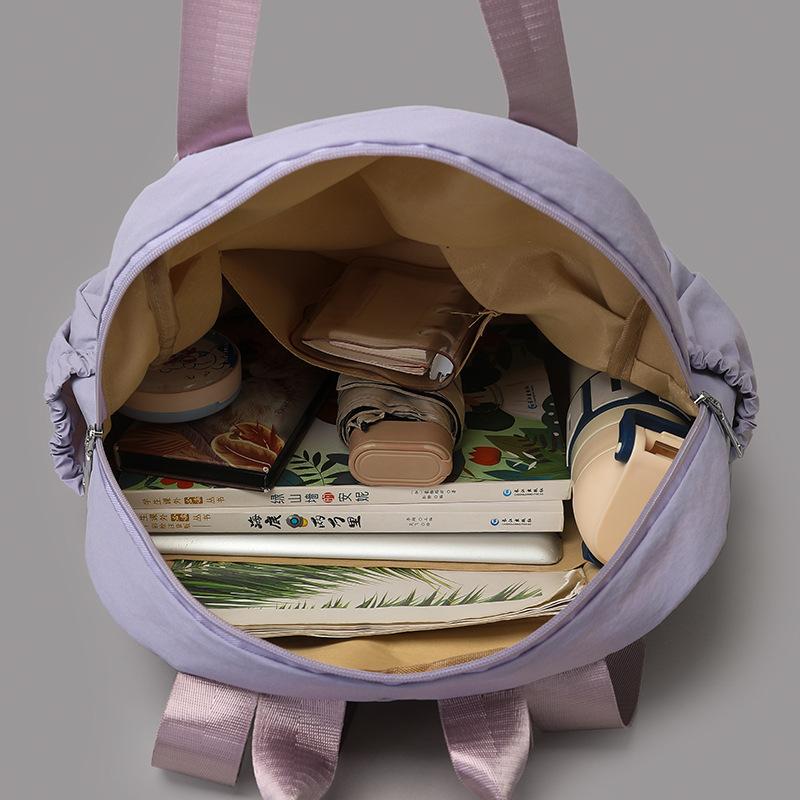 Multifunctional casual backpack lazy wind student cycling sports backpack nylon simple commuter shoulder bag