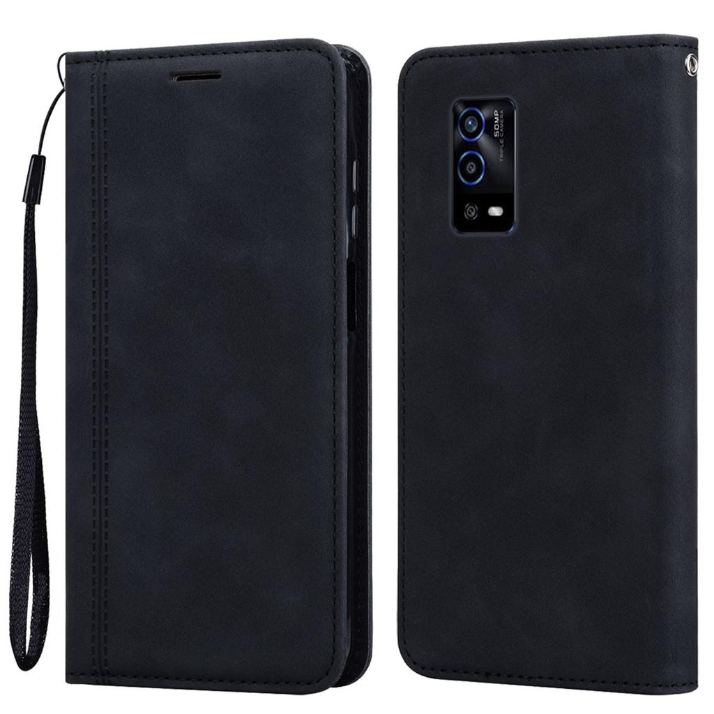 Magnetic Closure Flip Wallet Phone Case for OPPO A55 4G Vintage PU Leather Card Holder Cover