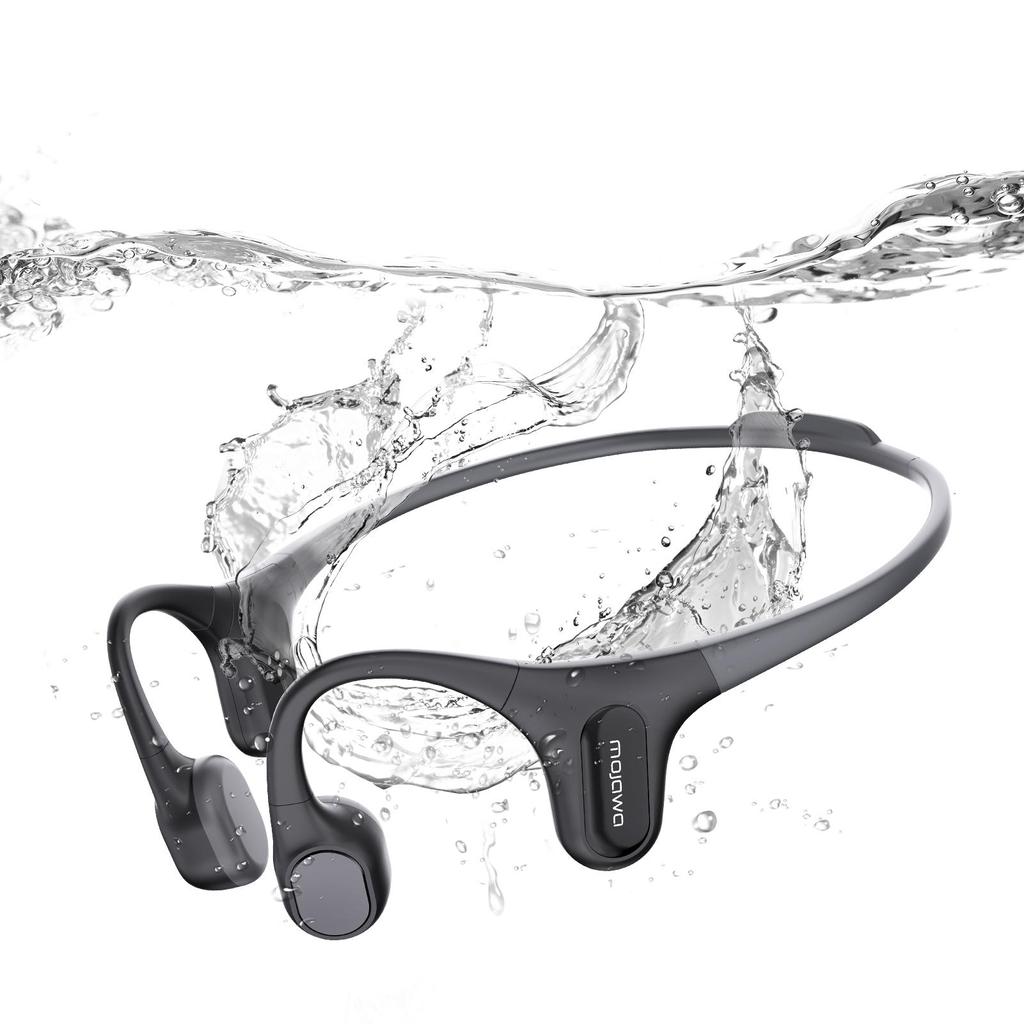 MOJAWA "Run Plus" headphones, sports, waterproof, with MP3, voice assistant, black