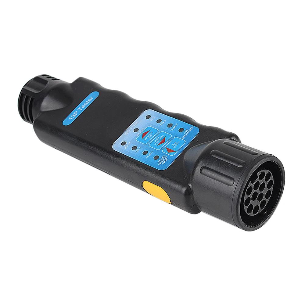

Европейские диагностические инструменты 12 В Инструменты Тестер розетки прицепа 13-контактный проводной цепи Тест лампы автомобиля Грузовик Караван Аксессуары