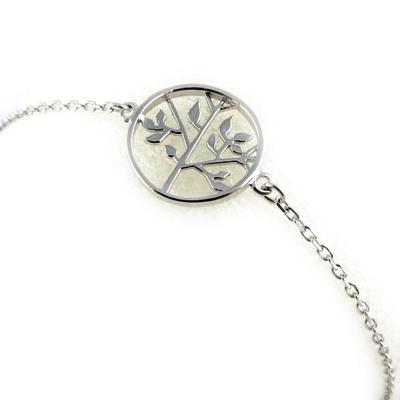 [L0465] - Silberarmband 'Baum des Lebens'