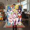 Japanese anime cute cartoon theme Sailor Moon Tsukino Usagi blanket suitable for home beds, sofa covers, office nap, outdoor warm blankets O8