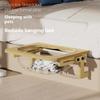 Wood Cat Bed Space Capsule Cat House Cat Hammock Cat Window Bed Space Capsule Non Perforated Suspension Hammock Bed Pet Supplies