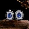 Simple Design 925 Sterling Silver Natural Kyanite Earring December Gemstone Fine Jewelry for Mom's Festive and Birthdays Gift