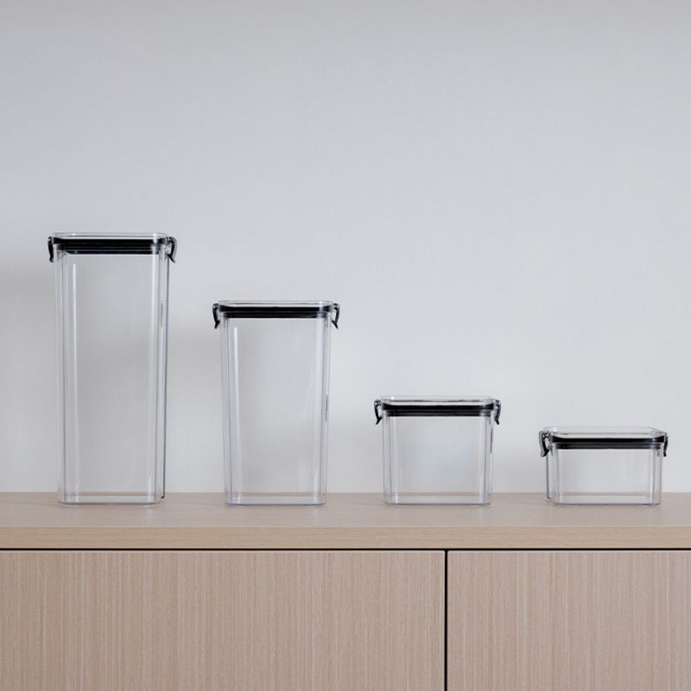 Plastic Plastic Storage Boxes Transparent Sealed Square Fresh-Keeping Boxes  Dried Fruits Storage