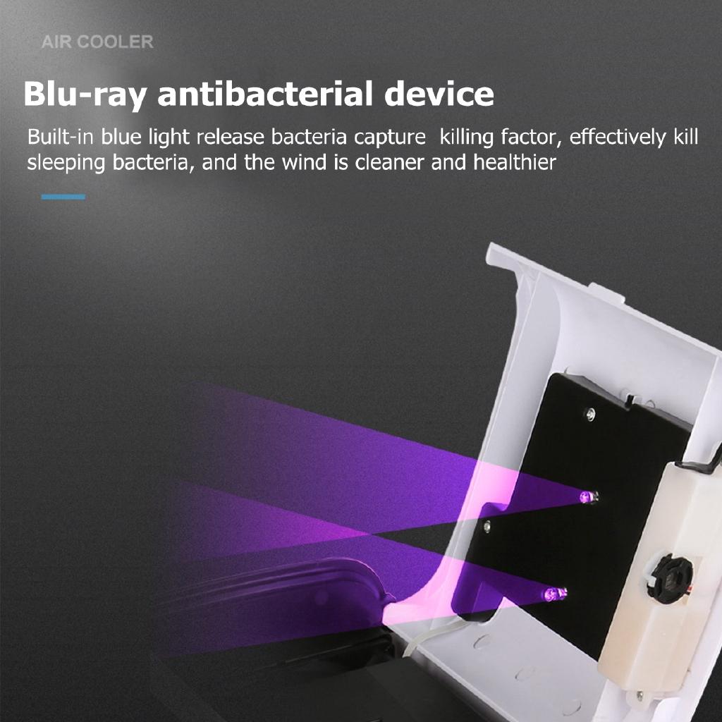 Portable Mini Air Conditioner Fan 3 Gear Speed with 18650 Battery Desktop Air Conditioning Cooler Home Office Desk