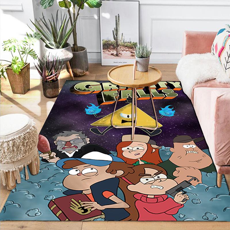 Gravity Falls Rug Floor Mat for Living Room or Bedroom Soft and Comfortable Carpet a Gift for Birthday and Holiday.NFF0928511