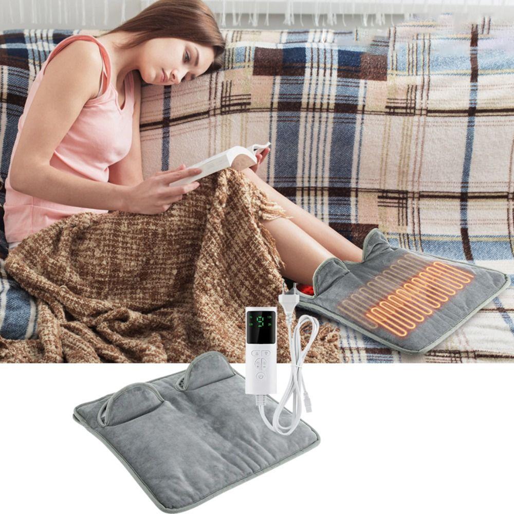 Washable Electric Foot Warmer Adjustable Settings Foot Warming Mat Electric Heating Foot Pad  Girl