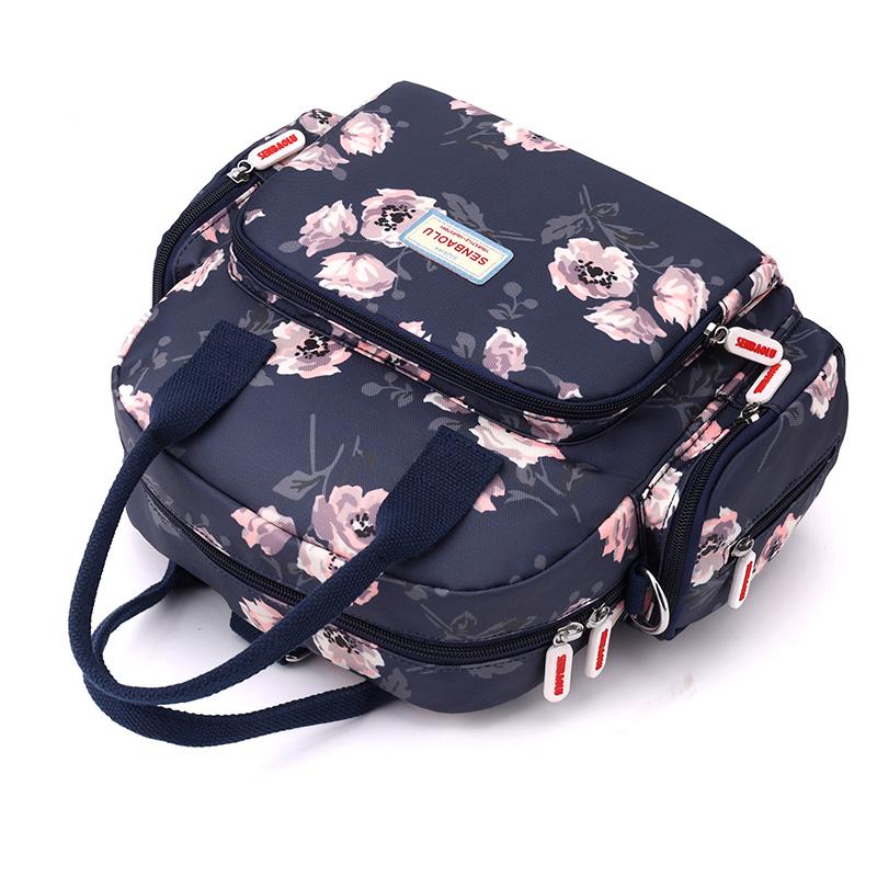 Geantă de umăr imprimată, ușoară, pentru călătorie în aer liber, geantă pentru mamă de vârstă mijlocie Geantă crossbody hidrofugă