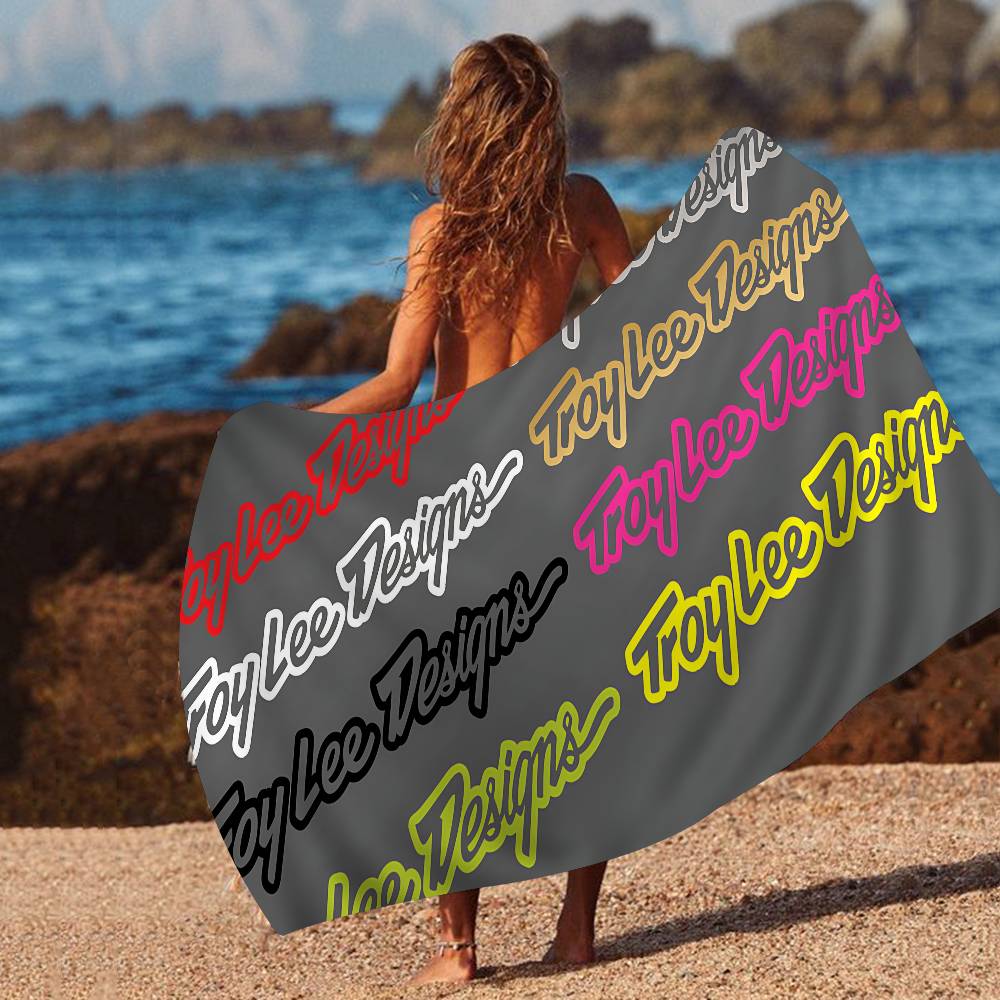 Troy Lee Design Fashion Beach Towel Colorful Bath Towels for Girl Microfiber Quick Dry Custom Sand Free Beach Yoga Spa Gym Pool
