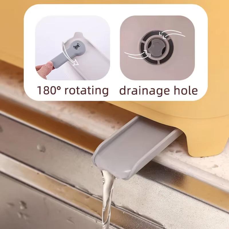 Küchen-Organizer, abtropfbarer Mülleimer, Arbeitsplatte, Küchenabfalleimer, Spüle, Mülleimer, Recycling-Mülleimer, Trocken-Nass-Trennung