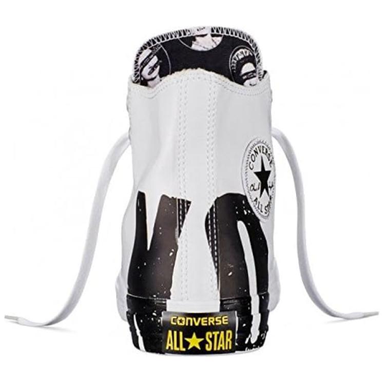 Converse Sex Pistols X Chuck Taylor All Star Round Toe Lace-Up Durable Shock Absorbing High-Top Canvas Shoes Unisex Sneakers Gray 151196C