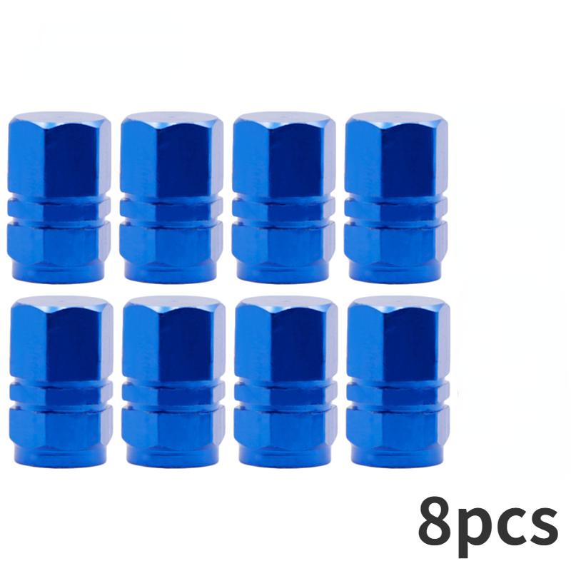 8/4PCS Car Wheel Tire Valve Caps Aluminum Alloy Car Tire Valve Tyre Caps Stem Air Cap Airtight Cover Auto Motorcycle Accessories