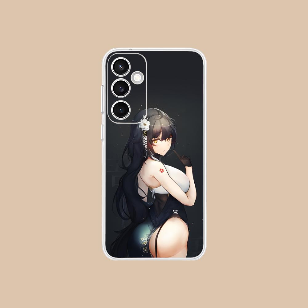 Azur Lane Azuma Mobile Phone Case for Samsung Galaxy S25 S24 S23 S22 S21Plus FE Ultra Clear Colour Protective Smartphone Luxury