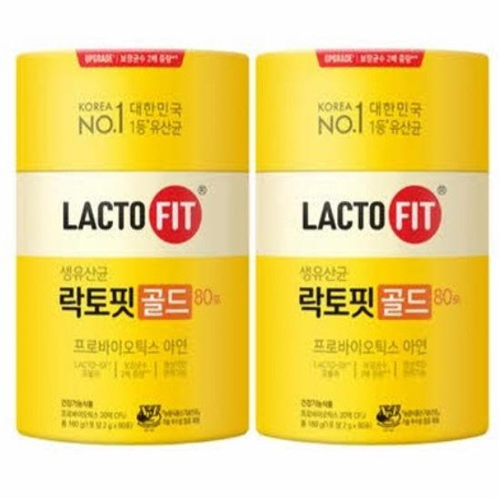 Lacto-Fit Probiotics Stick Supplement 1+1 Set Korean Gut Health Probiotic Powder