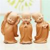 1pc Monk Figurines Car Decoration Crafts,Home Decor Kungfu Monks Figure Car Ornament Buddha Boy Accessories Figurines Tea Pet
