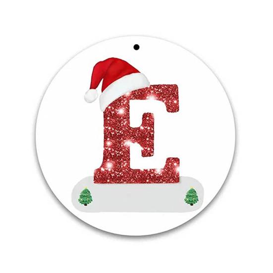 Weihnachtsanhänger, kreatives, personalisiertes Alphabet-Hängeornament für festliche Weihnachtsbaumdekoration