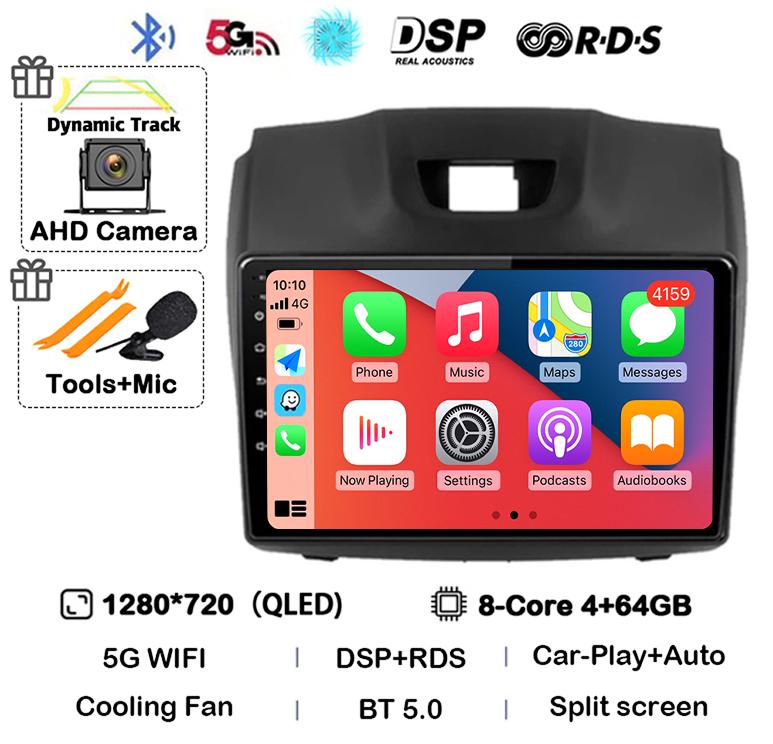 Android 14 Carplay Auto Car Radio For Chevrolet Holden S10 TRAILBLAZER COLORADO ISUZU DMAX GPS Multimedia Stereo Video Player 4G