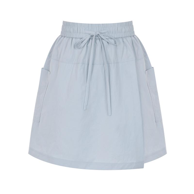 SELLY'S Wrap Culotte Elastic 3/4 Pants_I6B-Cpt034