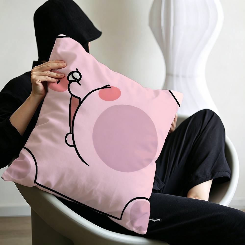 A-Asamimichan Sweet-Adorable Pillow Cover for Bedroom Room and Living Room Sofa Decorative Cushion Cover
