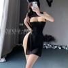 Erotic Underwear, Sexy and scheming dress, slit dress showing the buttocks, Spicy Girl uniform, Tempting no-take pajamas 1038