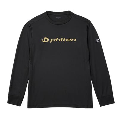 RAKU Shirt M [Phiten] T-Shirt Schwarz/Gold