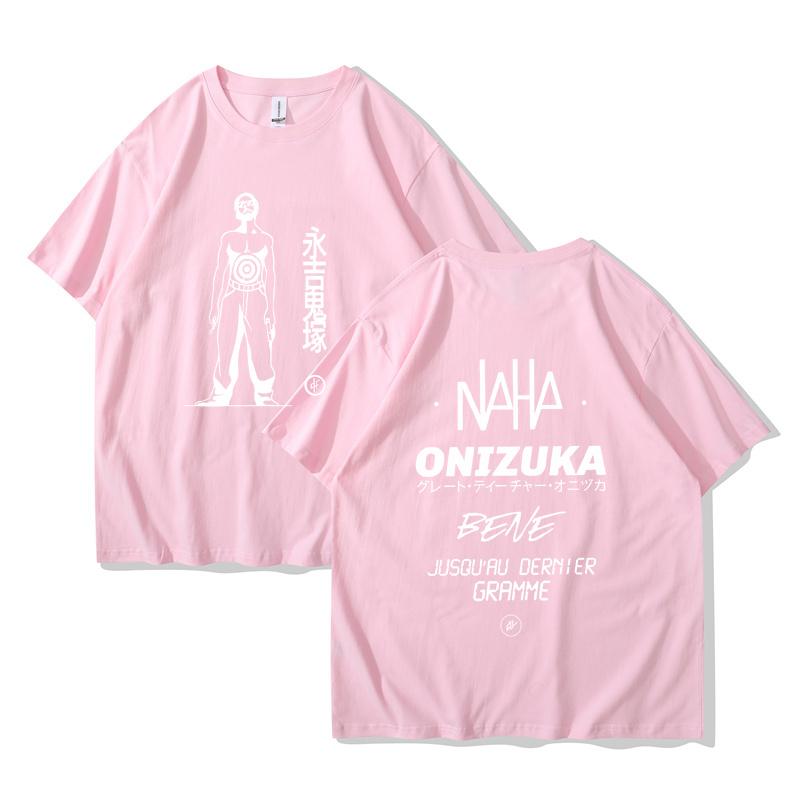 French Rap Band Le Monde Chico Album PNL Onizuka Print T Shirt Casual Loose Oversize Tee Shirt Unisex Clothes Streetwears Tees