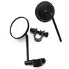 Motorcycle Rearview Mirrors Set, 22-25Mm Universal Fit, Flat Curved Lens, Motorcycle Frame & Accessories, Power Sports Parts